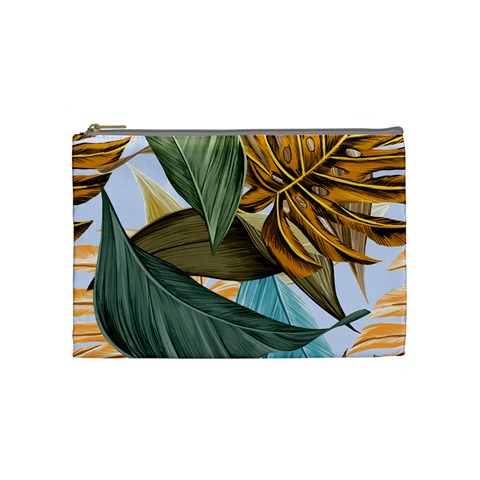 Monstera Palm Leaves Plants Cosmetic Bag (Medium) from ArtsNow.com Front