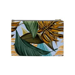 Monstera Palm Leaves Plants Cosmetic Bag (Medium) from ArtsNow.com Back