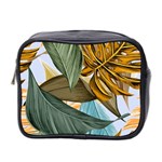 Monstera Palm Leaves Plants Mini Toiletries Bag (Two Sides)