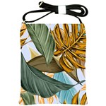 Monstera Palm Leaves Plants Shoulder Sling Bag