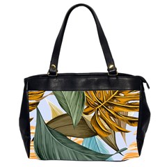 Monstera Palm Leaves Plants Oversize Office Handbag (2 Sides) from ArtsNow.com Front