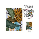 Monstera Palm Leaves Plants Playing Cards 54 Designs (Mini)