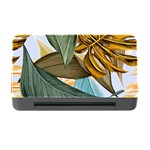 Monstera Palm Leaves Plants Memory Card Reader with CF