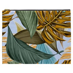 Monstera Palm Leaves Plants Cosmetic Bag (XXXL) from ArtsNow.com Front