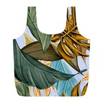 Monstera Palm Leaves Plants Full Print Recycle Bag (L)