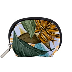 Monstera Palm Leaves Plants Accessory Pouch (Small) from ArtsNow.com Front