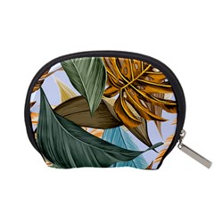 Monstera Palm Leaves Plants Accessory Pouch (Small) from ArtsNow.com Back