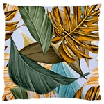 Monstera Palm Leaves Plants Standard Premium Plush Fleece Cushion Case (One Side)