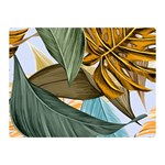 Monstera Palm Leaves Plants Two Sides Premium Plush Fleece Blanket (Mini)