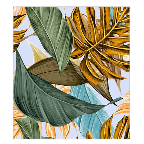 Monstera Palm Leaves Plants Duvet Cover Double Side (King Size) from ArtsNow.com Back