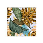 Monstera Palm Leaves Plants Satin Bandana Scarf 22  x 22 