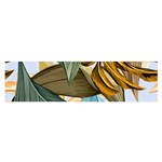 Monstera Palm Leaves Plants Oblong Satin Scarf (16  x 60 )