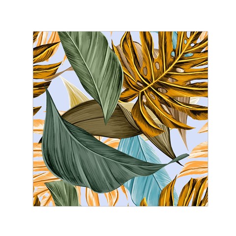 Monstera Palm Leaves Plants Square Satin Scarf (30  x 30 ) from ArtsNow.com Front