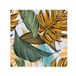 Monstera Palm Leaves Plants Square Satin Scarf (30  x 30 )