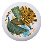 Monstera Palm Leaves Plants Dento Box with Mirror