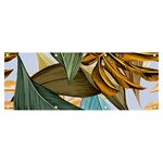 Monstera Palm Leaves Plants Banner and Sign 8  x 3 