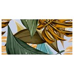 Monstera Palm Leaves Plants Banner and Sign 8  x 4 