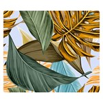 Monstera Palm Leaves Plants Premium Plush Fleece Blanket (Small)