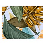 Monstera Palm Leaves Plants Premium Plush Fleece Blanket (Large)