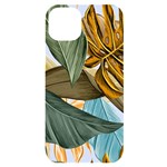 Monstera Palm Leaves Plants iPhone 14 Plus Black UV Print Case