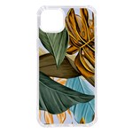 Monstera Palm Leaves Plants iPhone 14 Plus TPU UV Print Case