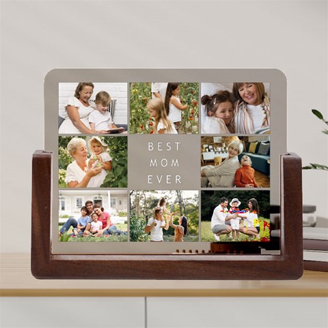 Personalized Best Mom Ever Any Text Photo Acrylic UV Print 8  Tabletop Frame Acrylic UV Print 8  Tabletop Frame (U Front