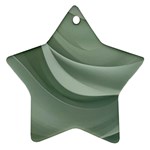 Silky Sage Abstract Elegant Print Design Ornament (Star)