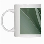 Silky Sage Abstract Elegant Print Design White Mug