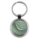 Silky Sage Abstract Elegant Print Design Key Chain (Round)