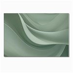 Silky Sage Abstract Elegant Print Design Postcard 4 x 6  (Pkg of 10)