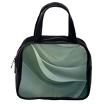 Silky Sage Abstract Elegant Print Design Classic Handbag (One Side)