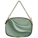 Silky Sage Abstract Elegant Print Design Chain Purse (One Side)