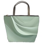 Silky Sage Abstract Elegant Print Design Bucket Bag