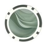 Silky Sage Abstract Elegant Print Design Poker Chip Card Guard (10 pack)