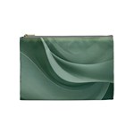 Silky Sage Abstract Elegant Print Design Cosmetic Bag (Medium)