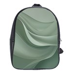 Silky Sage Abstract Elegant Print Design School Bag (Large)