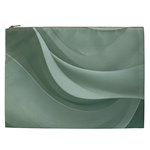 Silky Sage Abstract Elegant Print Design Cosmetic Bag (XXL)