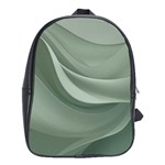 Silky Sage Abstract Elegant Print Design School Bag (XL)