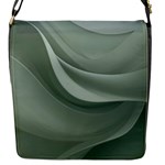 Silky Sage Abstract Elegant Print Design Flap Closure Messenger Bag (S)