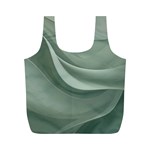 Silky Sage Abstract Elegant Print Design Full Print Recycle Bag (M)