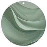 Silky Sage Abstract Elegant Print Design UV Print Acrylic Ornament Round