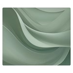 Silky Sage Abstract Elegant Print Design Premium Plush Fleece Blanket (Small)