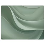 Silky Sage Abstract Elegant Print Design Premium Plush Fleece Blanket (Medium)