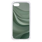 Silky Sage Abstract Elegant Print Design iPhone SE