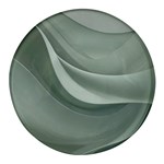 Silky Sage Abstract Elegant Print Design Round Glass Fridge Magnet (4 pack)