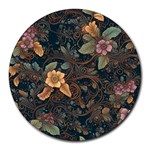 Floral Seamless Pattern Decorative Round Mousepad