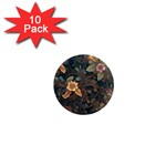 Floral Seamless Pattern Decorative 1  Mini Magnet (10 pack) 