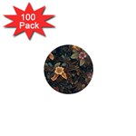 Floral Seamless Pattern Decorative 1  Mini Buttons (100 pack) 