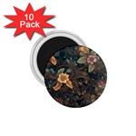 Floral Seamless Pattern Decorative 1.75  Magnets (10 pack) 