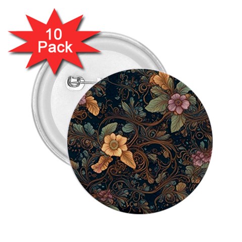 Floral Seamless Pattern Decorative 2.25  Buttons (10 pack)  from ArtsNow.com Front